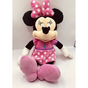 Minnie Mouse Disney Jr Singing Plush  14” Pink Purple Stuffed Animal Toy P9